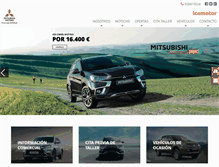 Tablet Screenshot of mitsubishicanarias.com